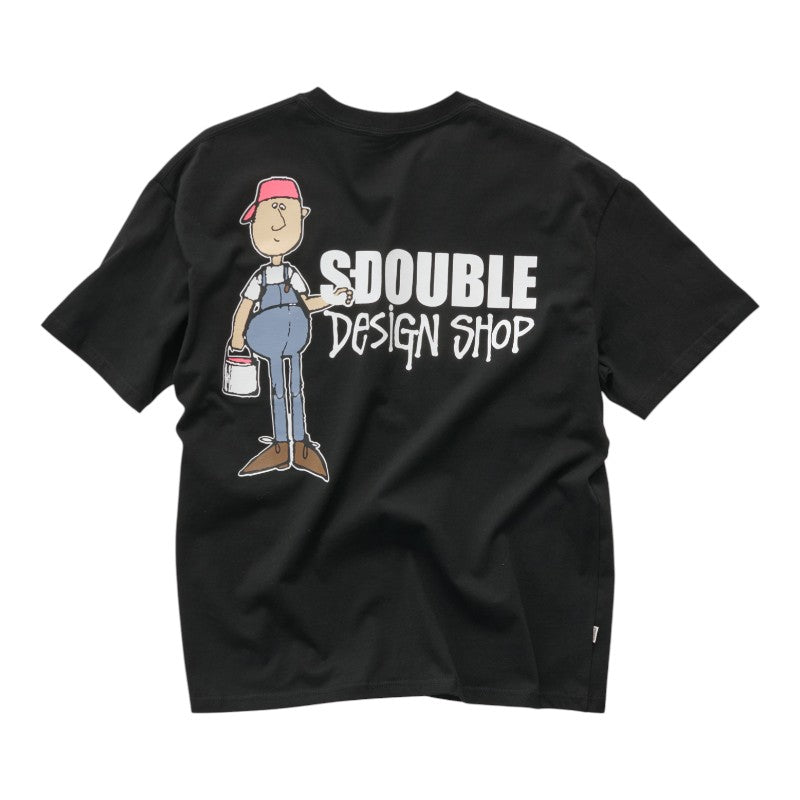 SDouble Painter Tee - Black