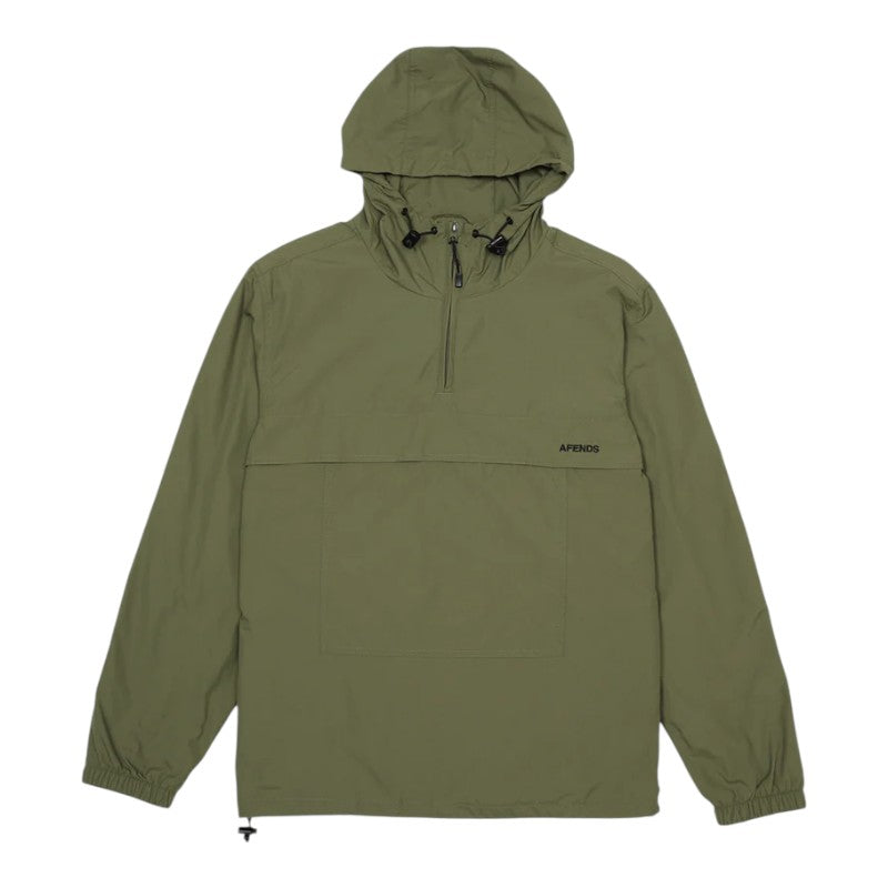 Afends System Recycled Spray Anorak Jacket - Military