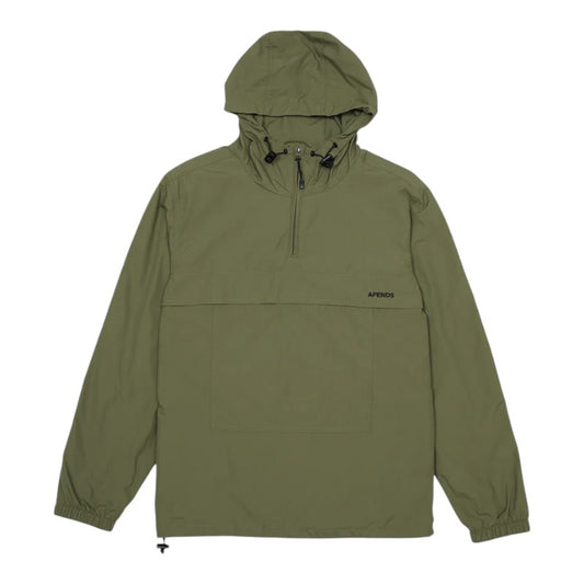 Afends System Recycled Spray Anorak Jacket - Military