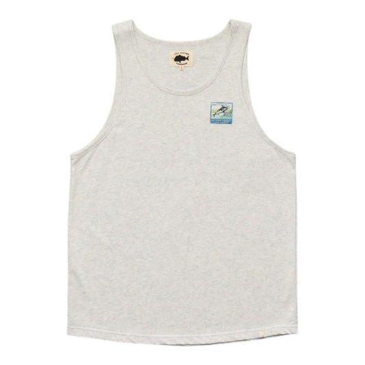 J.A.F Tagged & Released Singlet - Silver Marle