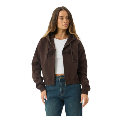 Afends Kourt Zip Hood - Coffee