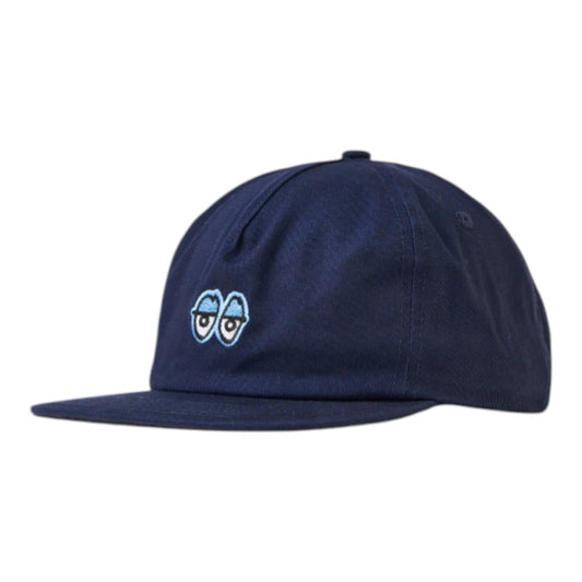 Krooked Eyes Snapback - Navy/Blue