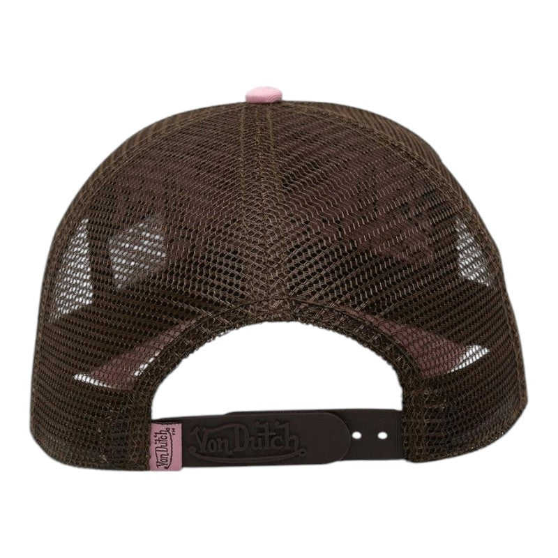 Von Dutch Trucker Cap - Pink White Checker