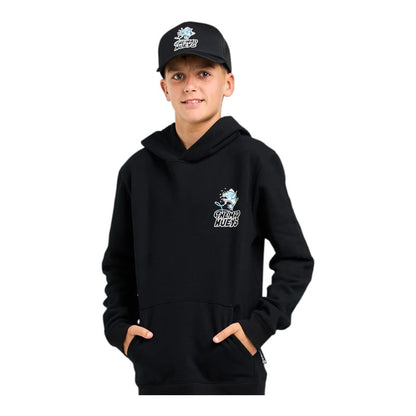 Mad Hueys Great Bite Shark Youth Hood - Black