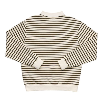 J.A.F Seaway Polo - Off White Stripe