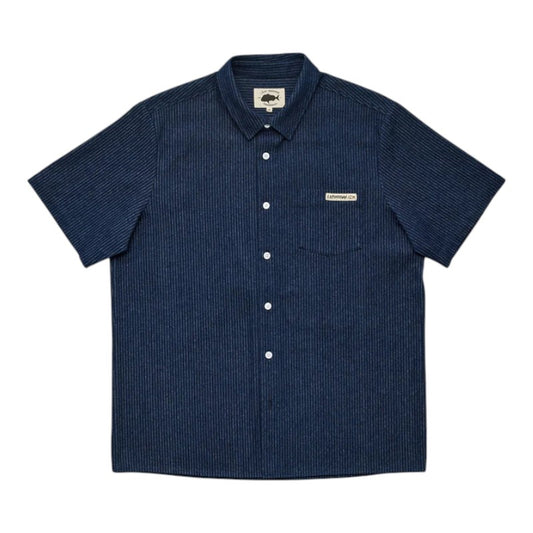 J.A.F Ballast Shirt - Stripe Denim