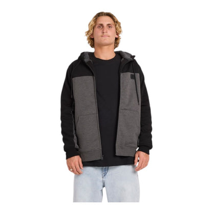 Volcom Division Lined Zip - Charcoal Heather