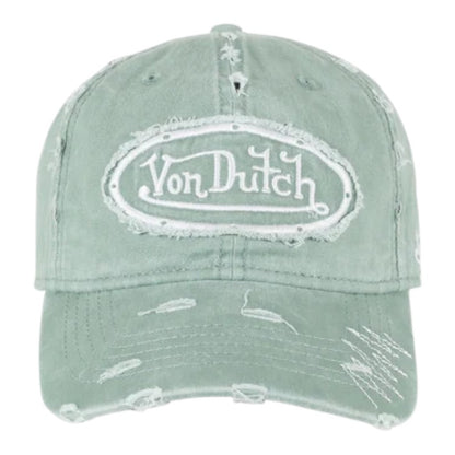 Von Dutch Chain Stitch Dad Cap - Sage