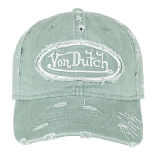 Von Dutch Chain Stitch Dad Cap - Sage
