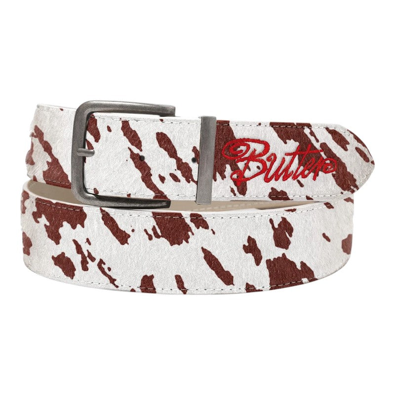 Butter Animal Hide Belt - Cow