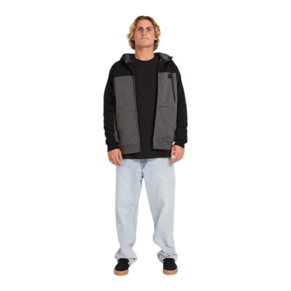 Volcom Division Lined Zip - Charcoal Heather