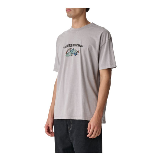 SDouble Running Man Tee - Pigment Rock Grey