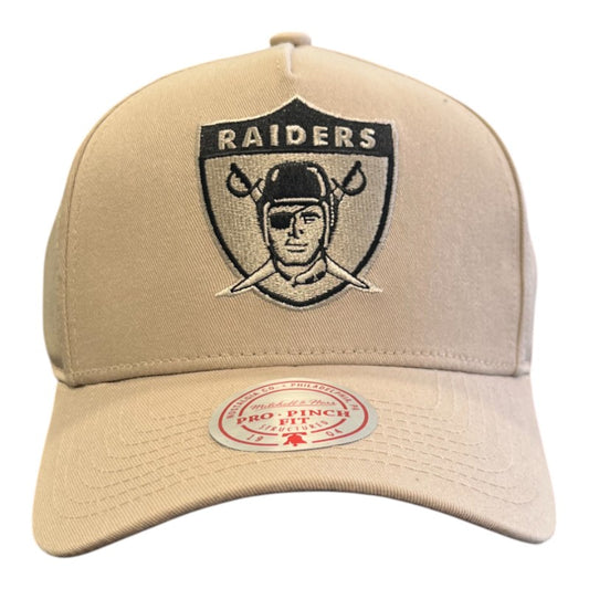Mitchell & Ness NFL Pro Pinch Raiders Snapback - Pumice Stone