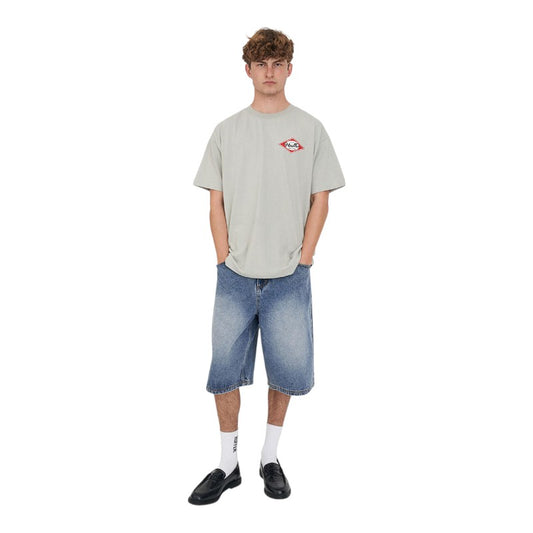 Huffer Block Tee 220/Draft - Stone