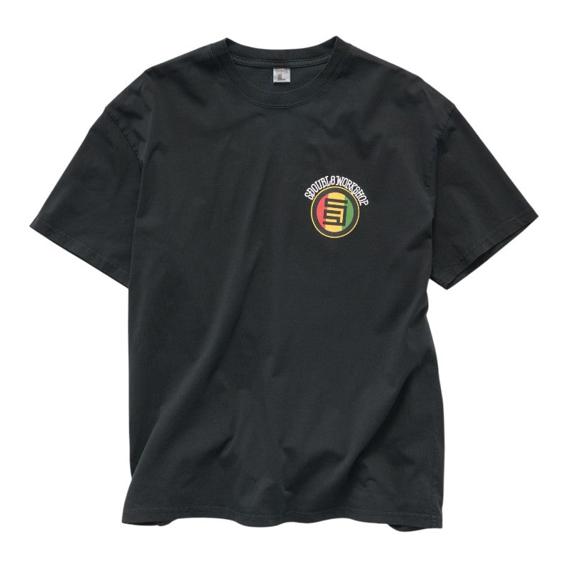 SDouble Quiet Dot Tee - Overdye Black
