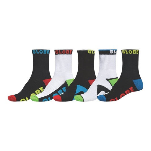 Globe Youth Destroyer Crew Sock 5 Pack - Multi