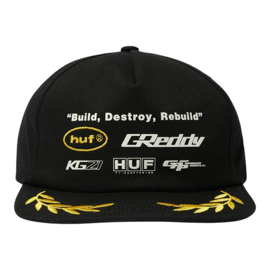 Huf Greddy Team Snapback - Black