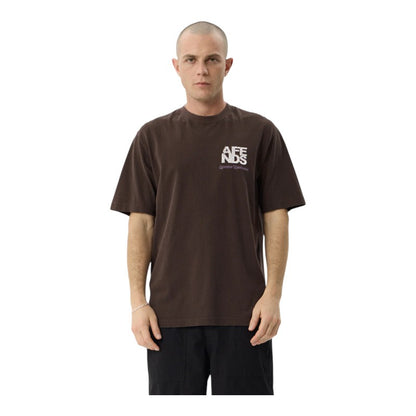 Afends Funnel Retro Tee - Washed Coffee