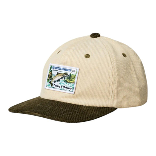 J.A.F Casting & Mending Cap - Ivory/green
