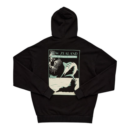J.A.F Salty Anglers South Hood - Black