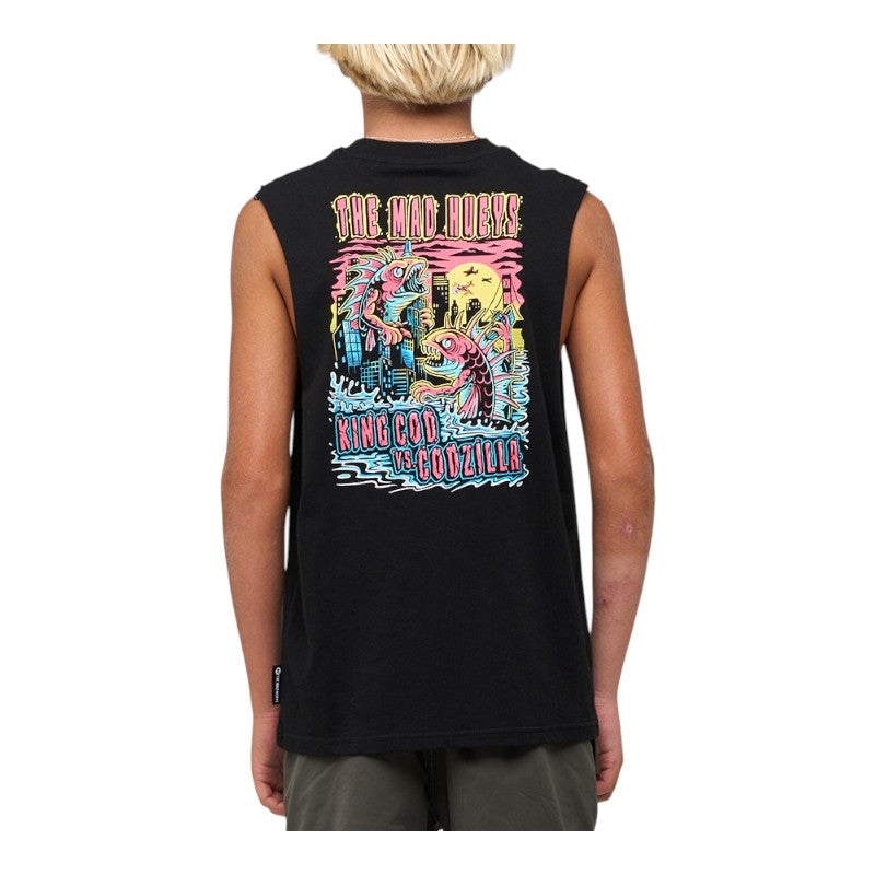 Mad Hueys Youth King Codzilla Muscle - Black