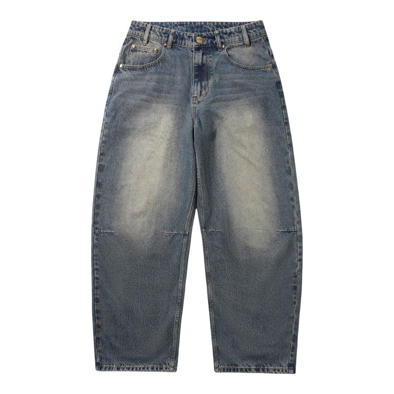 Butter Goods Wide Cut Denim Jeans - Dirty Wash Indigo