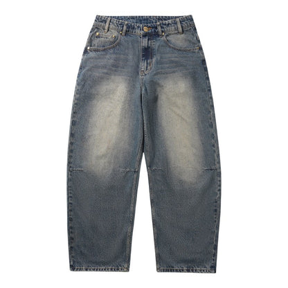 Butter Goods Wide Cut Denim Jeans - Dirty Wash Indigo