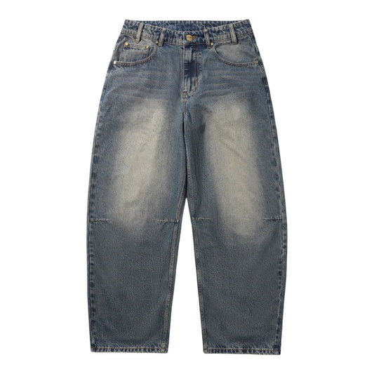 Butter Goods Wide Cut Denim Jeans - Dirty Wash Indigo