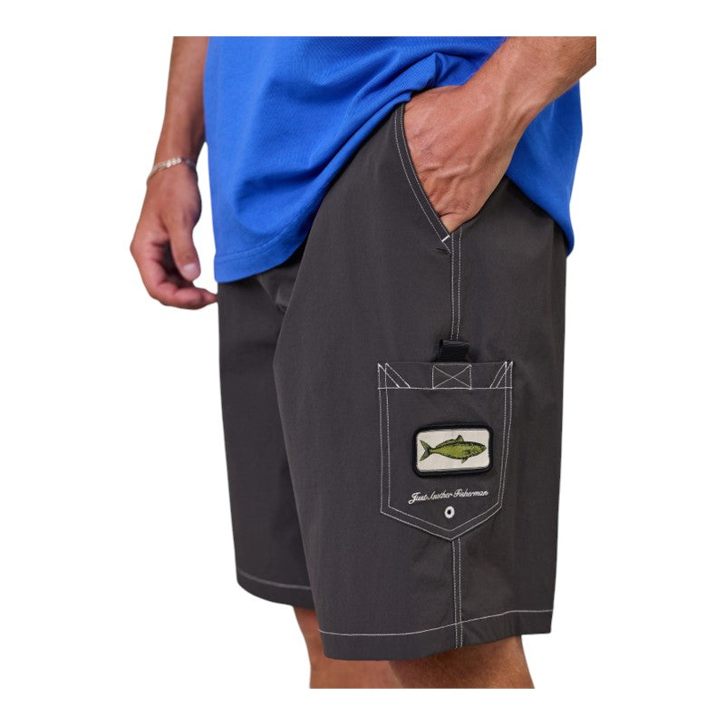 J.A.F Kahawai Boardshort - Charcoal