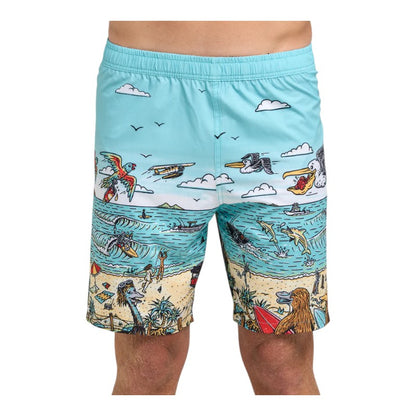 Mad Hueys Oz Straya Swim Shorts - Aqua