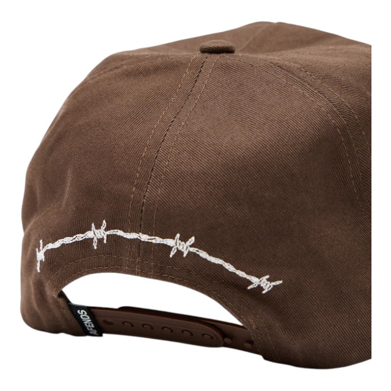 Afends Five Panel Cap - Coffee