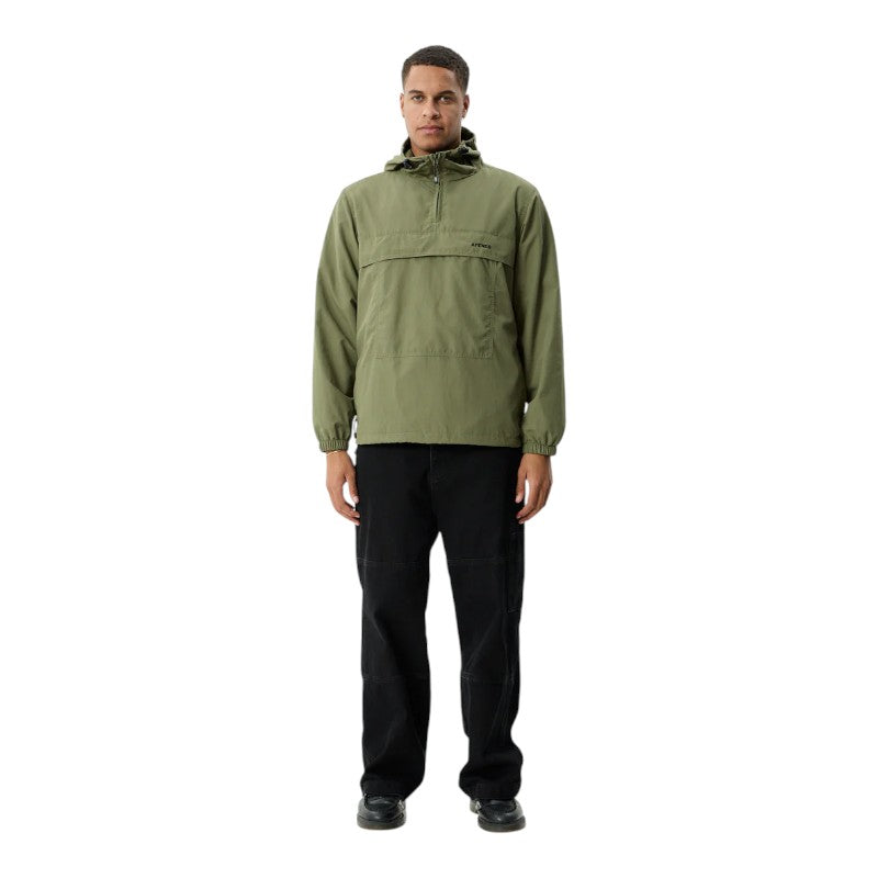 Afends System Recycled Spray Anorak Jacket - Military