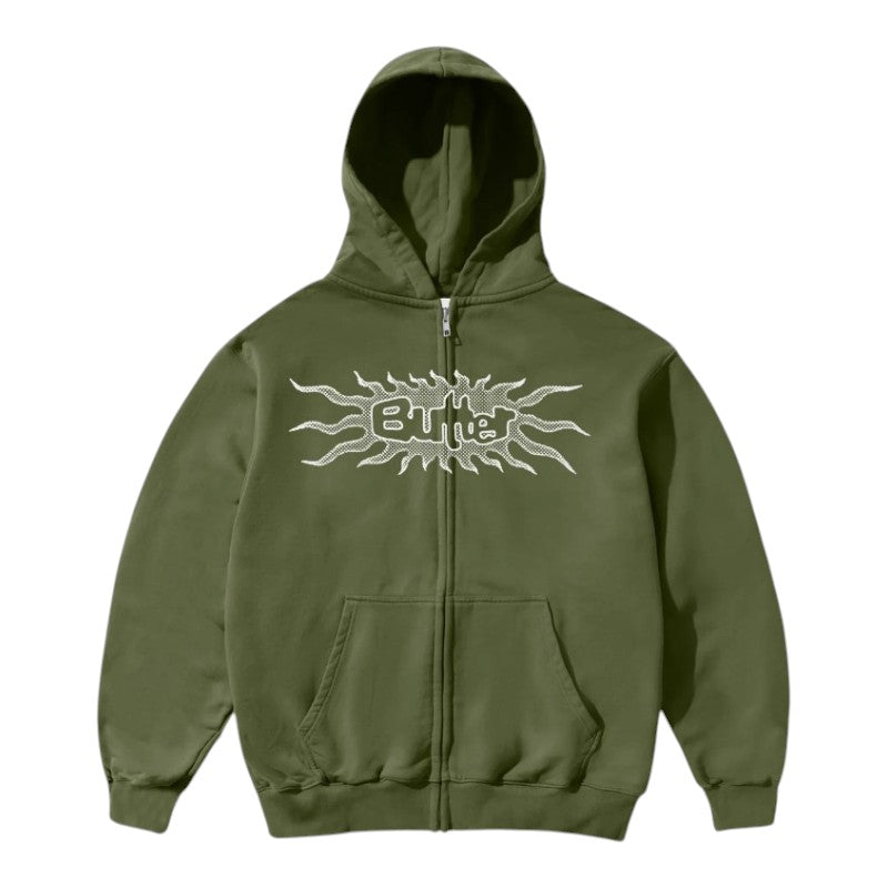 Butter Solar Zip-Thru Hood - Army