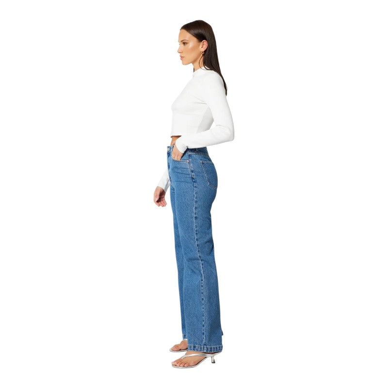 Abrand 94 Wide Eva Denim Jean - Organic Mid Blue