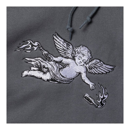 Spitfire Molotov Angel Embroidered Hood - Charcoal