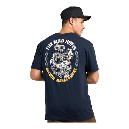 Mad Hueys Anchor Management Tee - Navy