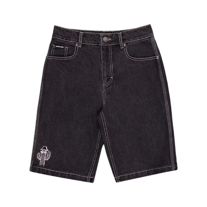 Santa Cruz Youth Tripper Stack Jean Shorts - Washed Black