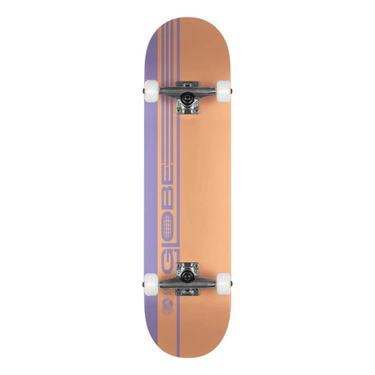 Globe G0 Stripe Hard Complete - Dusty Orange/Lavender 7.75"