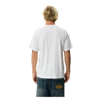 Afends Wiped Out Boxy Tee - White