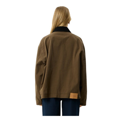 Afends Casino Oracle V.2 Workwear Jacket - Washed Coffee