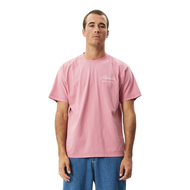 Afends Valentine Heavyweight Boxy Tee - Washed Marrakesh