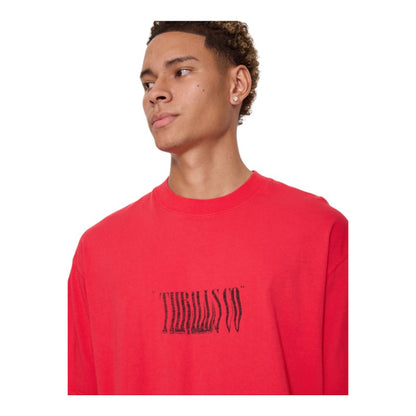 Thrills Chaotic Interventions Box Crop Tee - Winning Red