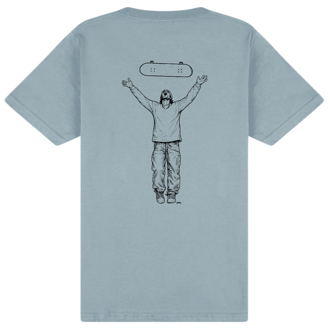 Cheapskates Go Free Tee - Stone Blue