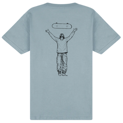 Cheapskates Go Free Tee - Stone Blue
