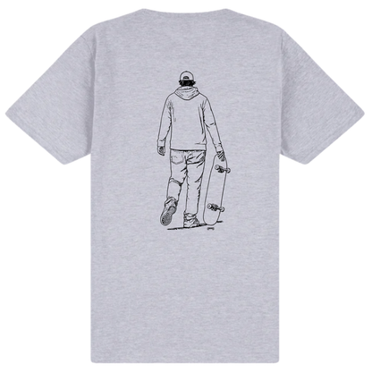 Cheapskates Walk Away Tee - Grey Marle