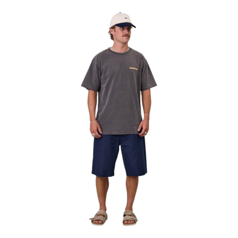 J.A.F Salty Anglers Sea Tee - Aged Black