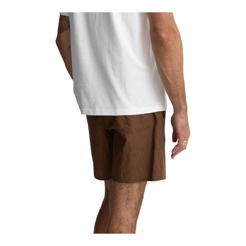 Rhythm Classic Linen Jam Shorts - Chocolate