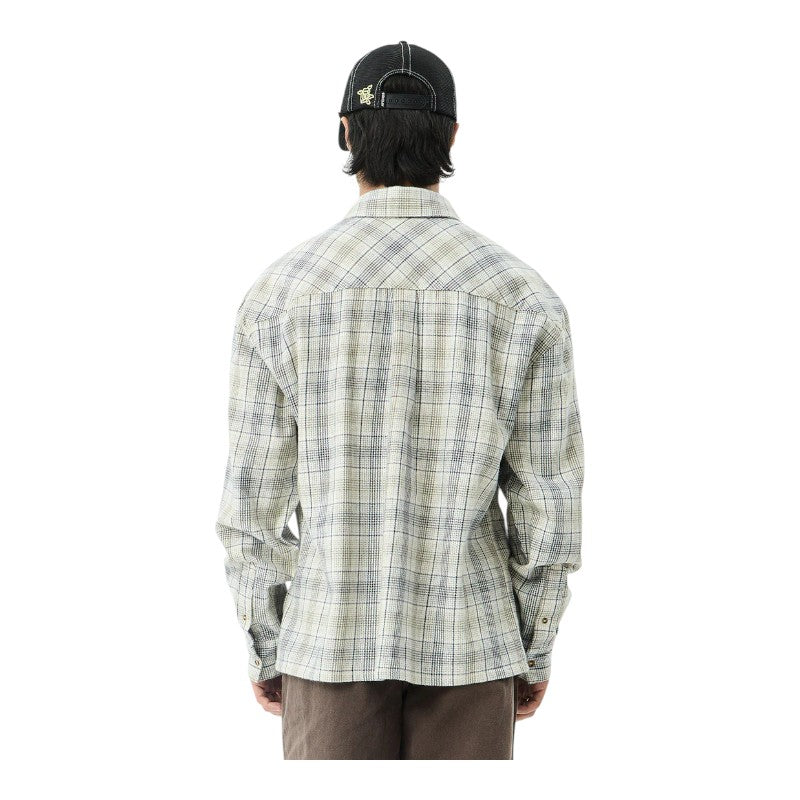Afends Shelter Flannel Shirt - White Check