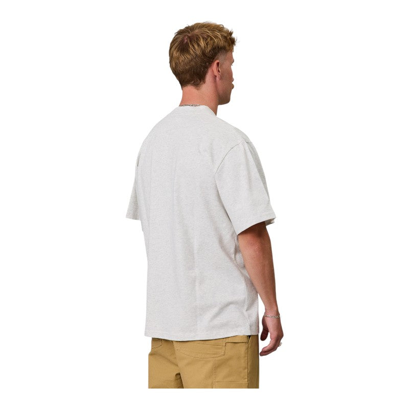 J.A.F Heavy Shore Tee - Silver Marle