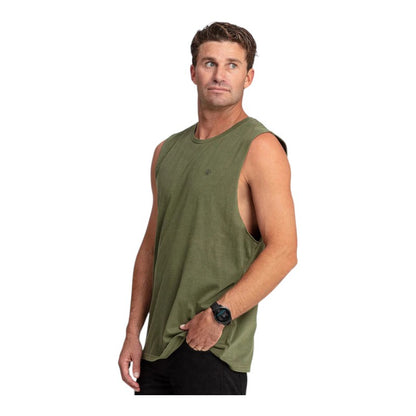 Volcom Wash Muscle Tee - Army Combo